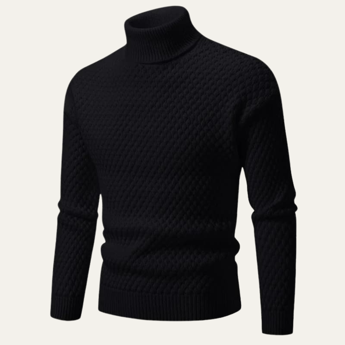 The Lavagna Men’s Thick Wool Knit Turtleneck Jumper