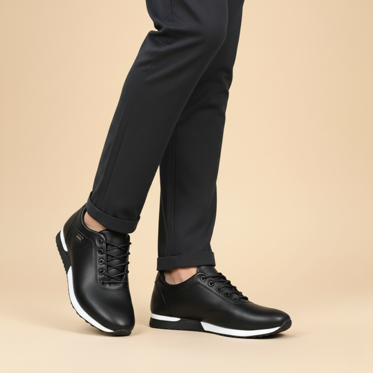 The Bond Street Men’s Orthopedic Shoes Leather Sneakers