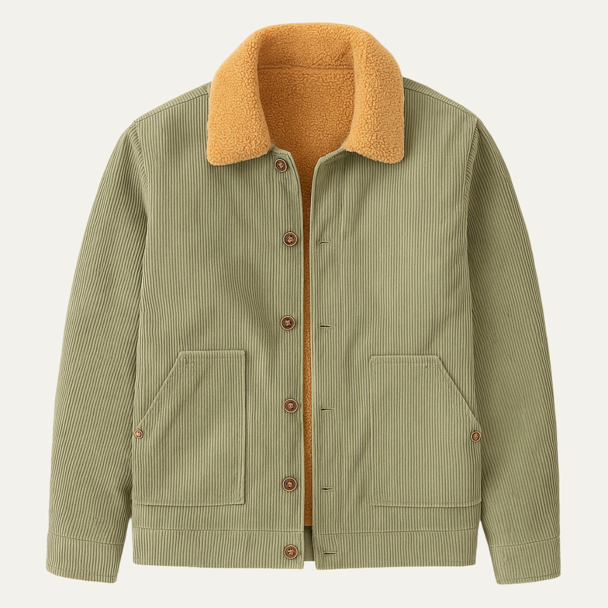 The Dorsoduro Men&#39;s Corduroy Sherpa Warm Winter Trucker Jacket