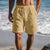 Men Cotton Summer Look Lightweight Linen Shorts-The British Gentlemen