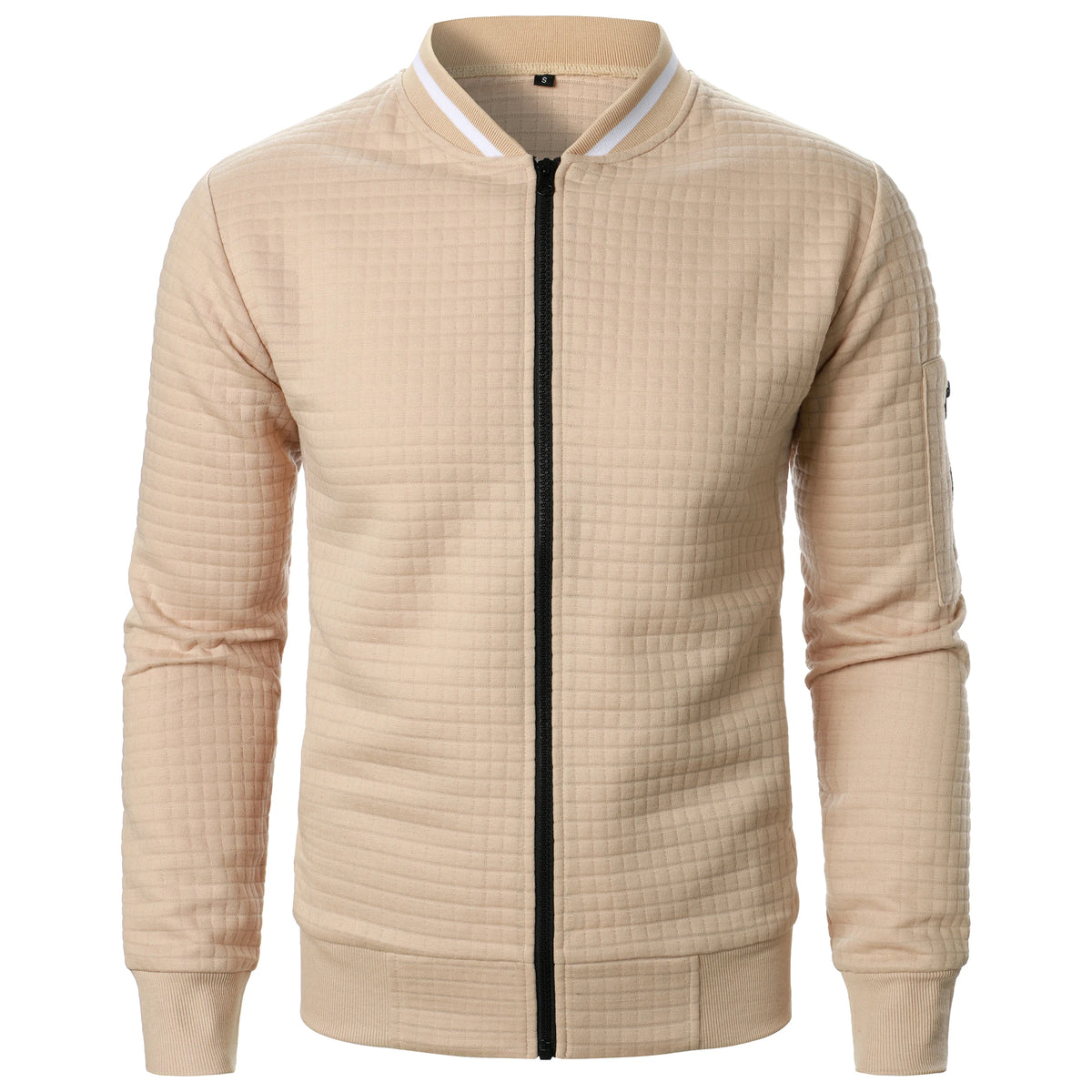 The Harlow Cotton Cardigan for Men – Tailored with Zip