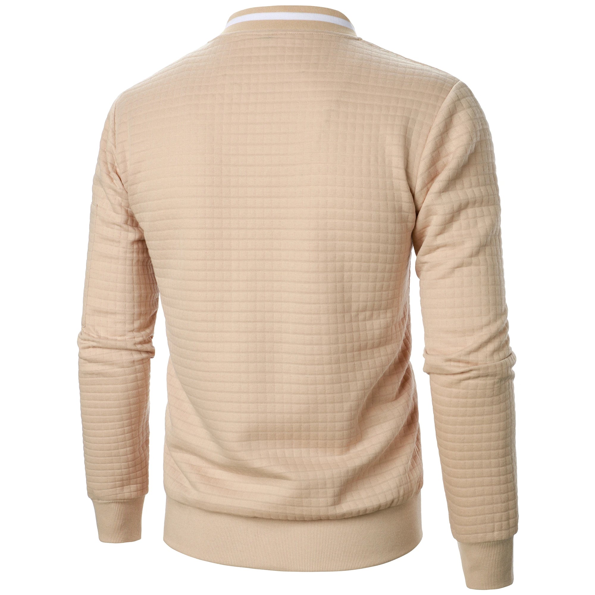 The Harlow Cotton Cardigan for Men – Tailored with Zip