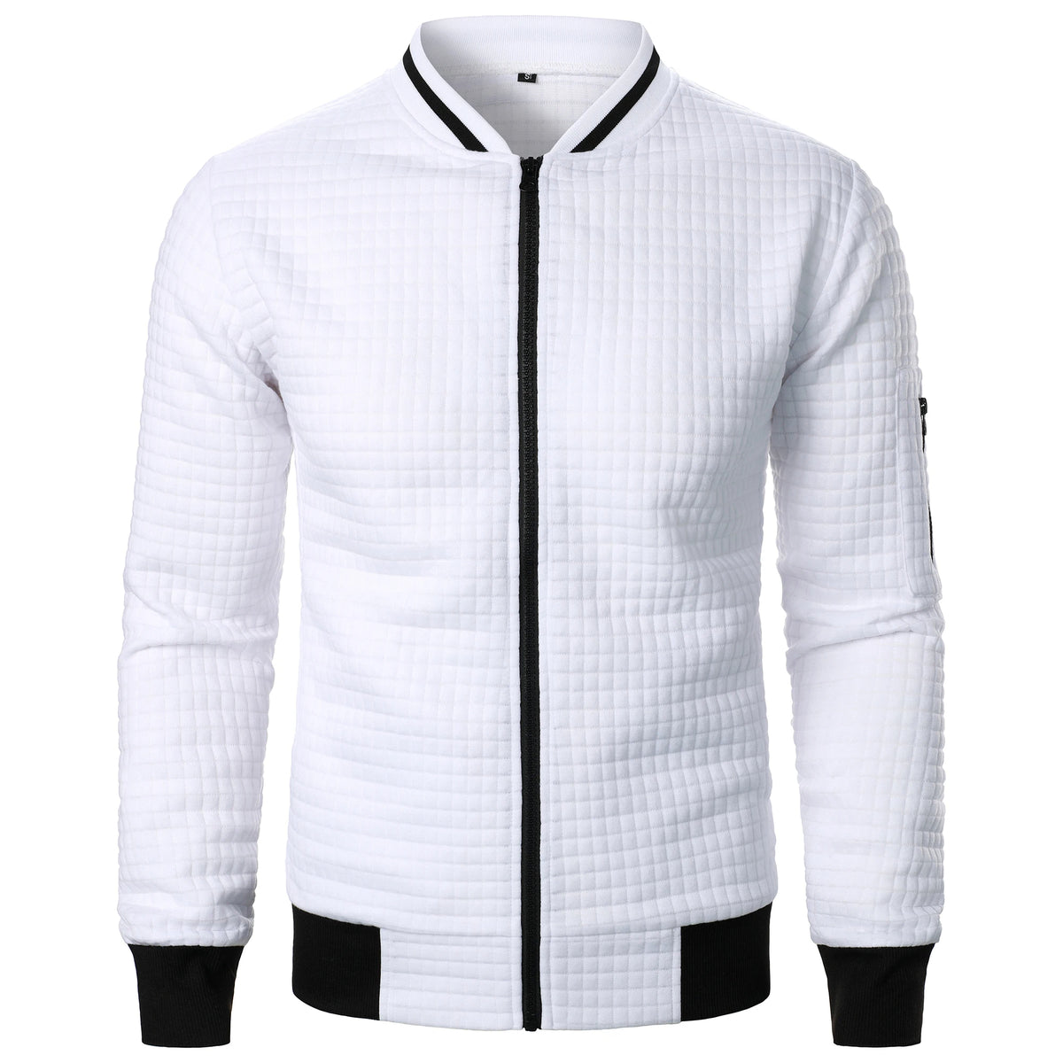 The Harlow Cotton Cardigan for Men – Tailored with Zip