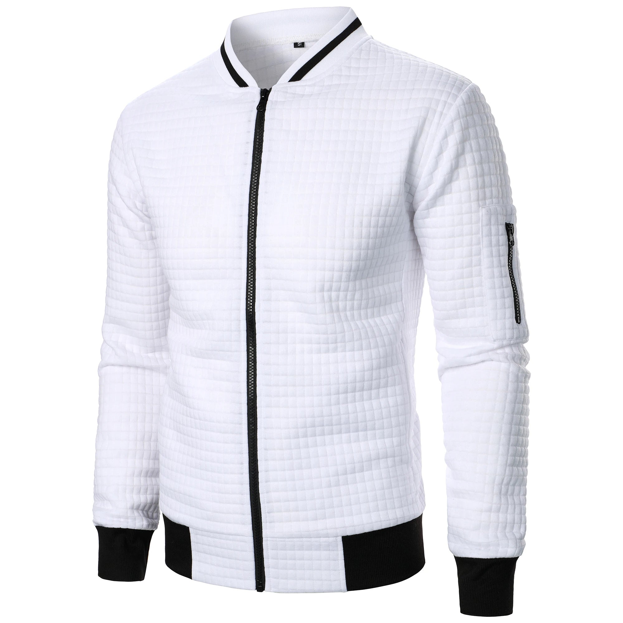 The Harlow Cotton Cardigan for Men – Tailored with Zip