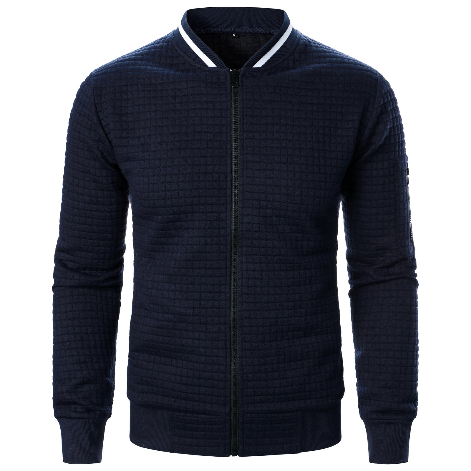 The Harlow Cotton Cardigan for Men – Tailored with Zip