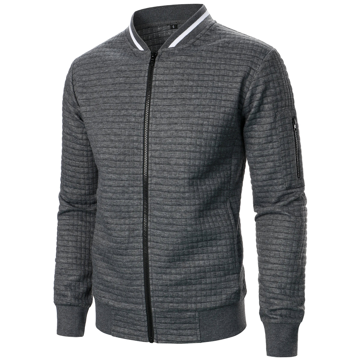 The Harlow Cotton Cardigan for Men – Tailored with Zip