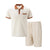 The Capri Cotton Set – Vintage Polo & Shorts Co ord for Men