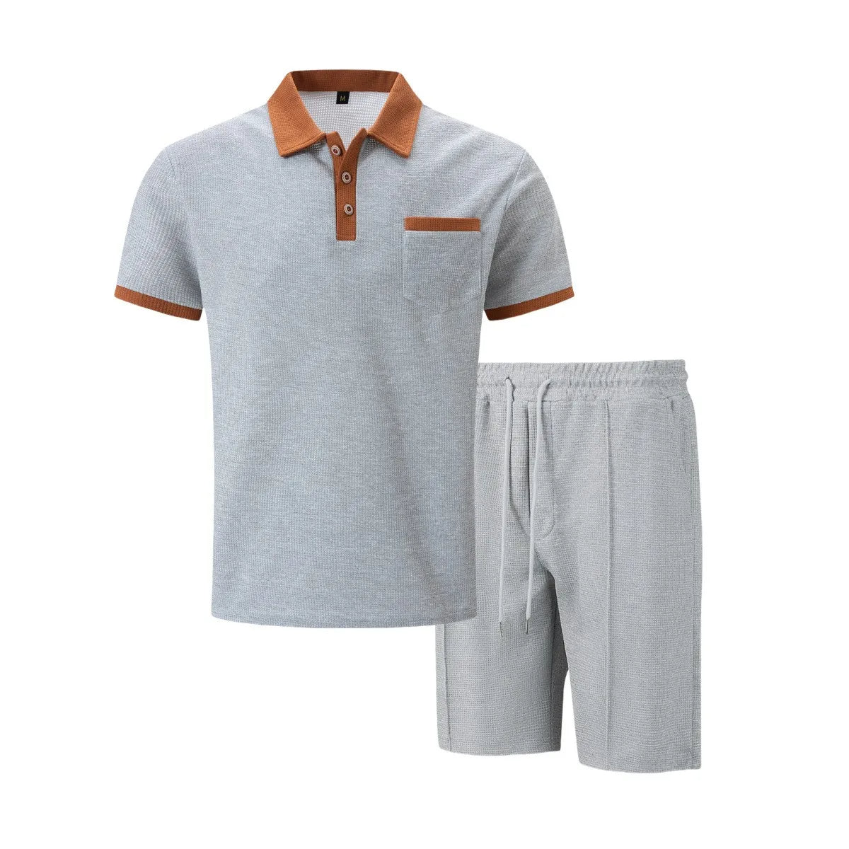 The Capri Cotton Set – Vintage Polo & Shorts Co ord for Men