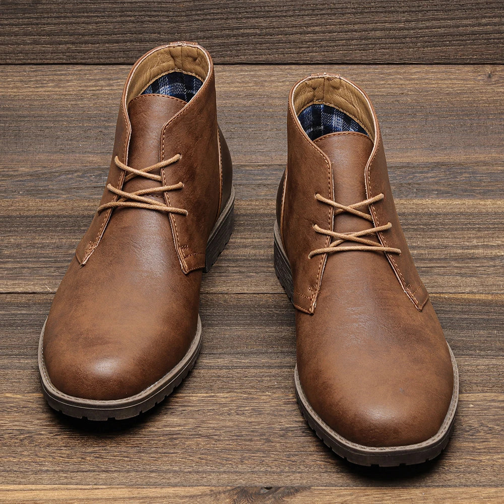 The Cliveden Men's Stylish Lace Up Ankle Vintage Boots