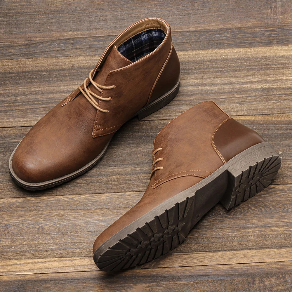 The Cliveden Men's Stylish Lace Up Ankle Vintage Boots