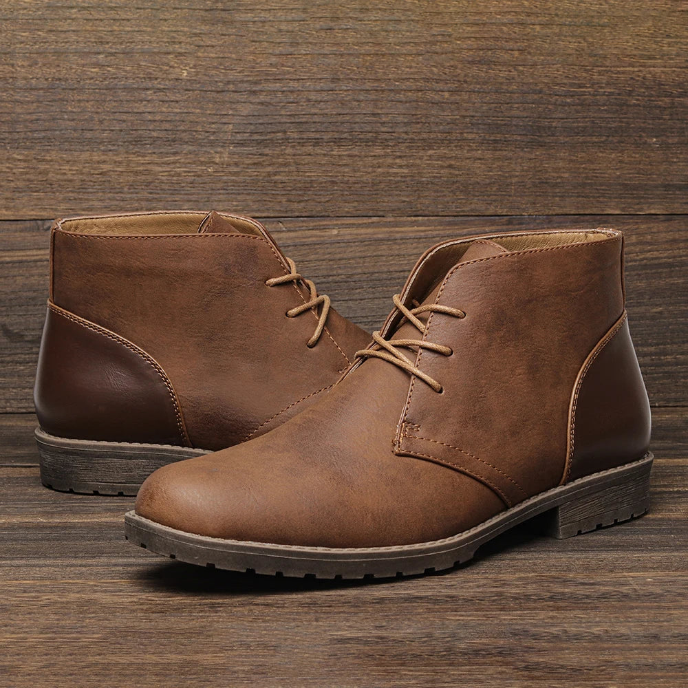 The Cliveden Men's Stylish Lace Up Ankle Vintage Boots