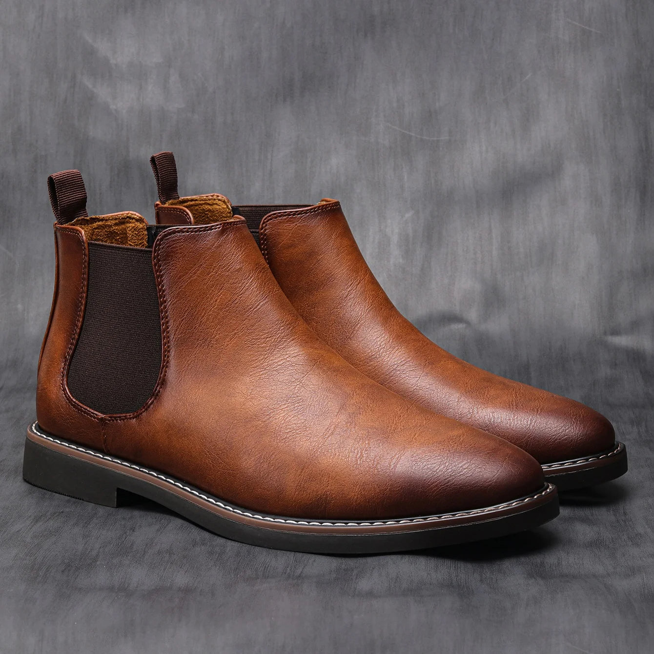The Staffordshire Men's Classic Leather Chelsea Ankle Boots