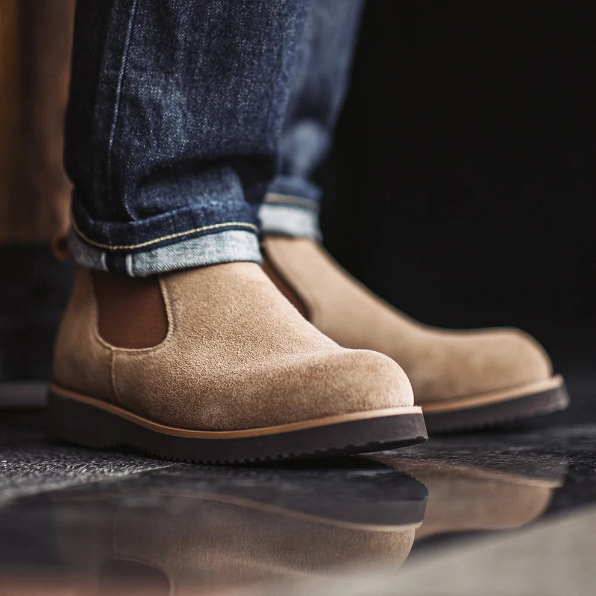 The Orkney Men's Street Style Suede Chelsea Shoes