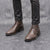 The Crosby Men's Street Style Leather Lace Up Ankle Boots