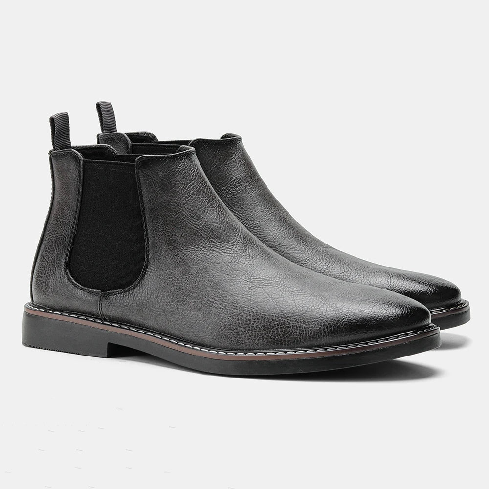 The Staffordshire Men's Classic Leather Chelsea Ankle Boots