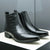 The Paisley Men's Modern Polished Leather Lace Up Chelsea Boots
