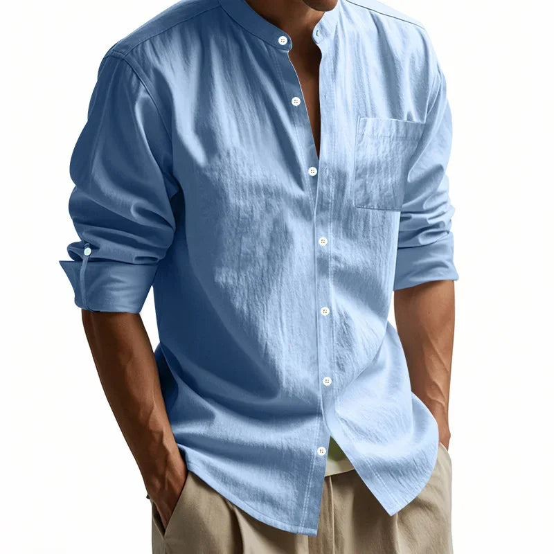 The Brighton Linen Shirt –  Long Sleeve Shirt for Men