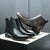 The Paisley Men's Modern Polished Leather Lace Up Chelsea Boots