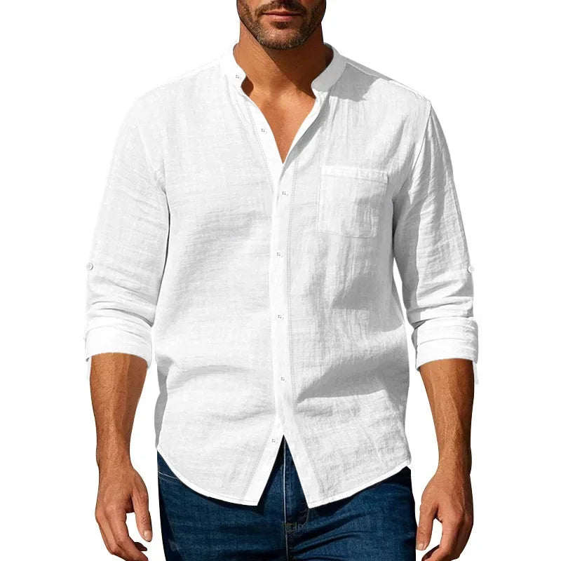 The Brighton Linen Shirt –  Long Sleeve Shirt for Men