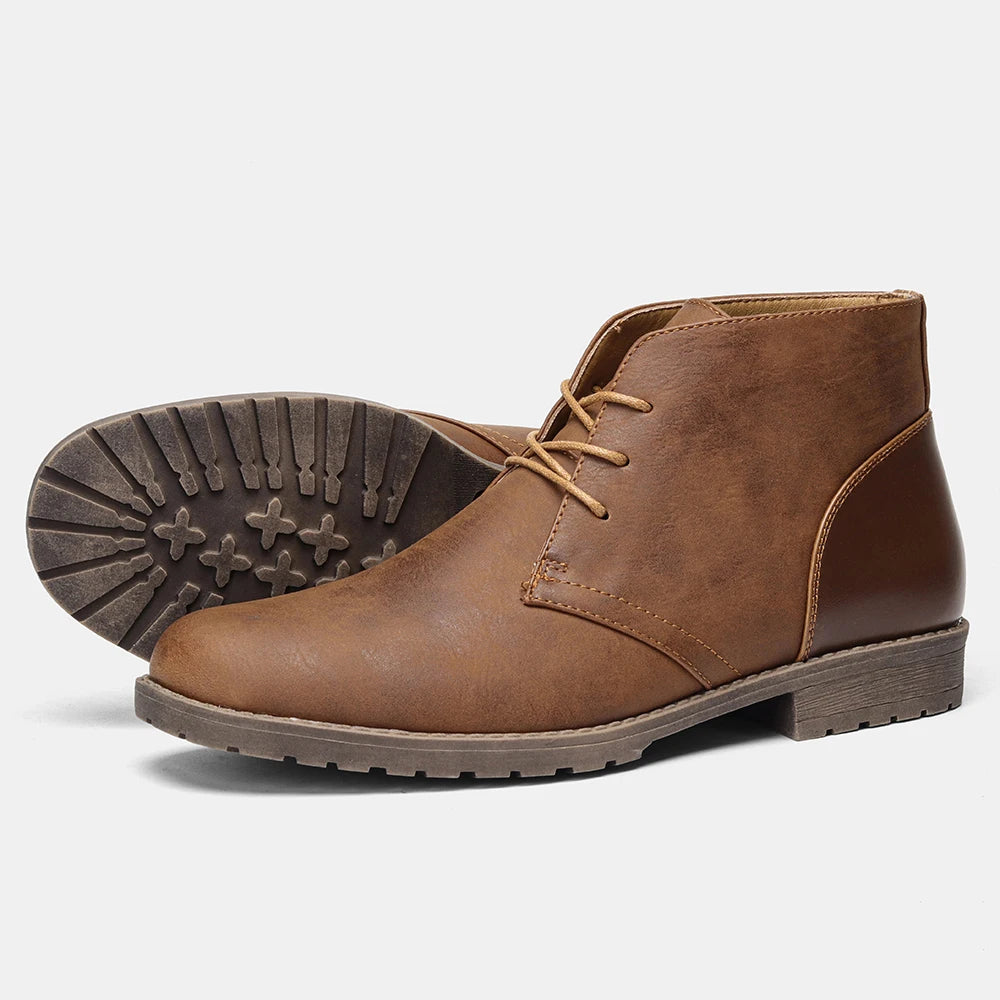 The Cliveden Men's Stylish Lace Up Ankle Vintage Boots