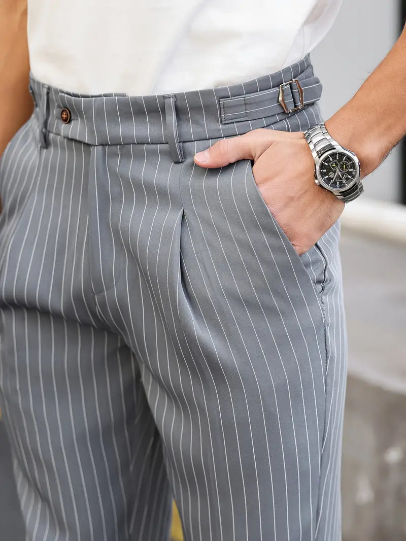 The Montrose Elegant Striped Trousers