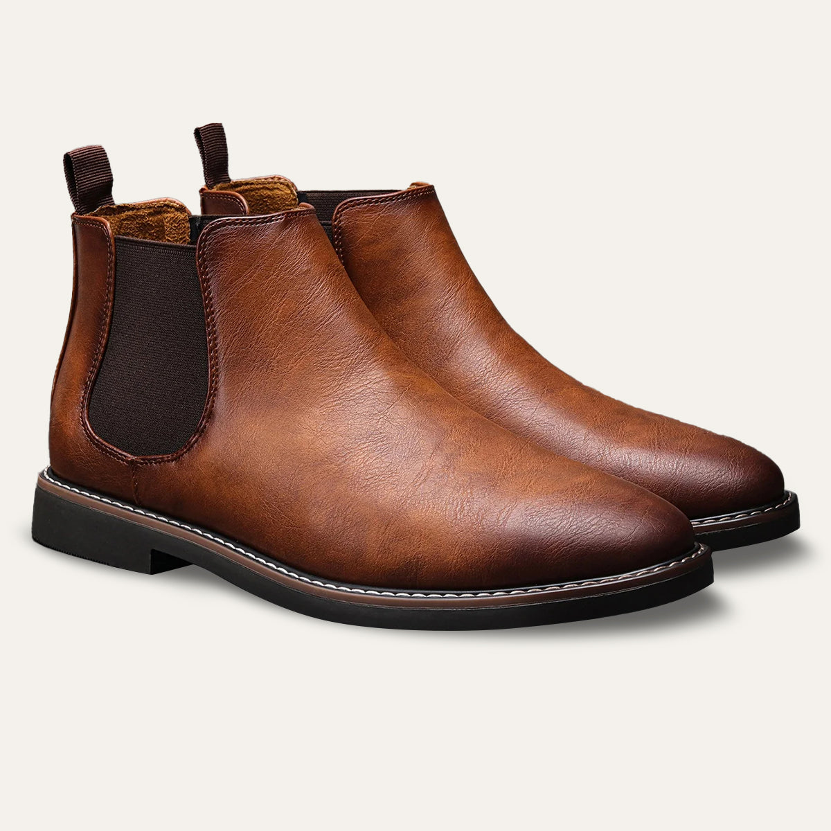 The Staffordshire Men&#39;s Classic Leather Chelsea Ankle Boots