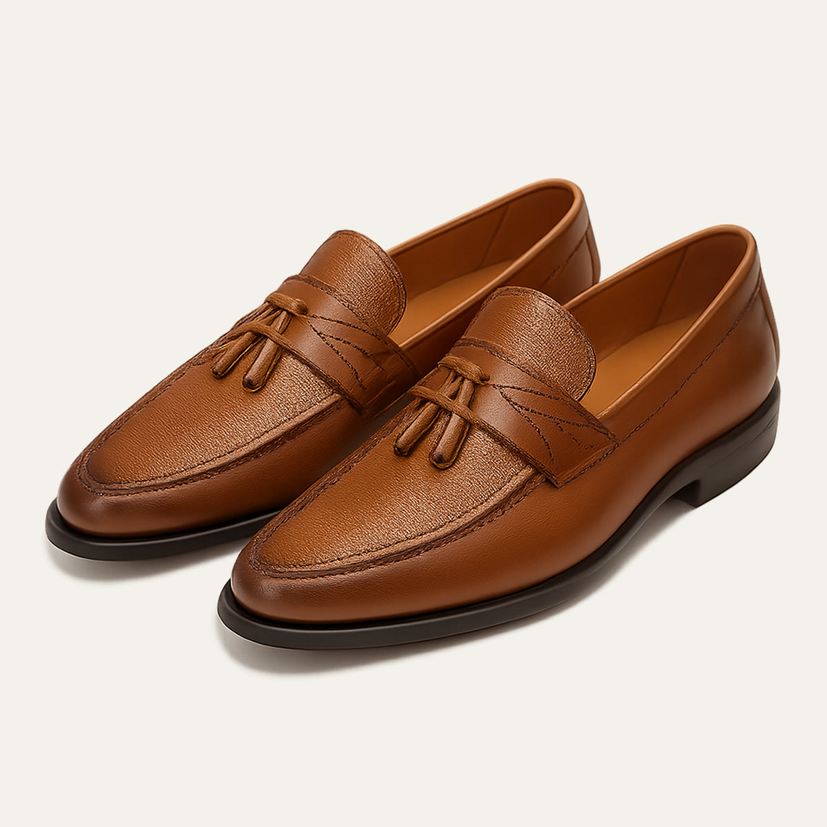 The Carmarthen Men's Formal Leather Tassel Loafers