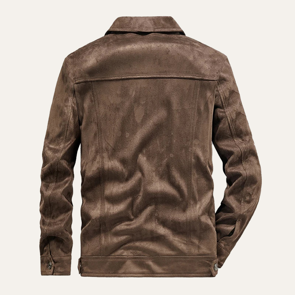 The Vintage Suede Cargo Jacket for Men — Lightweight Outdoor Style