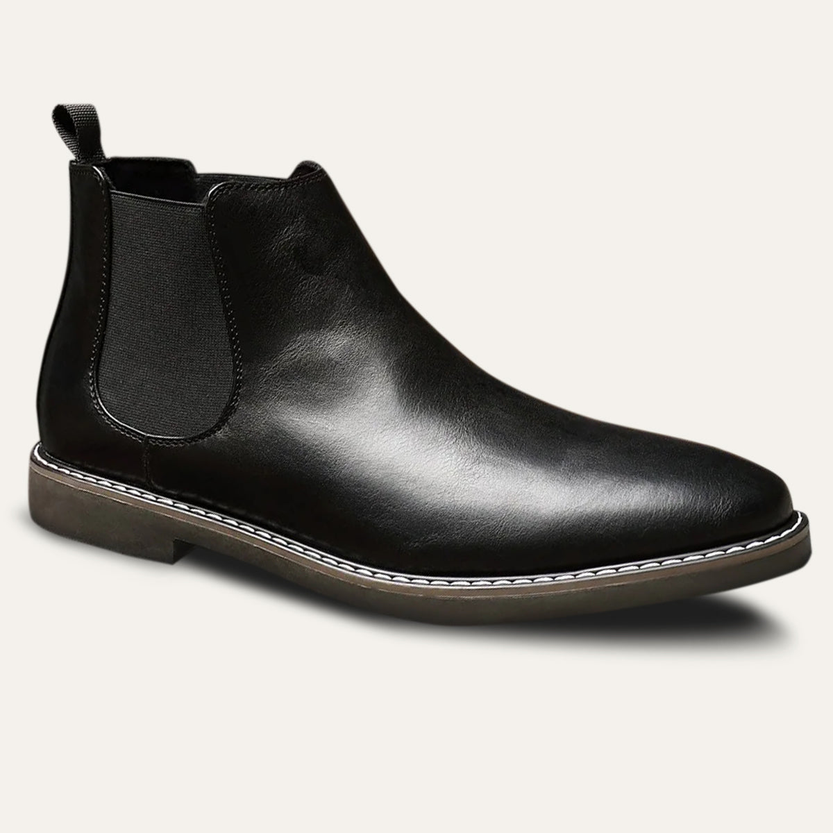 The Lothian Men's Classic Leather Slip On Chelsea Boots