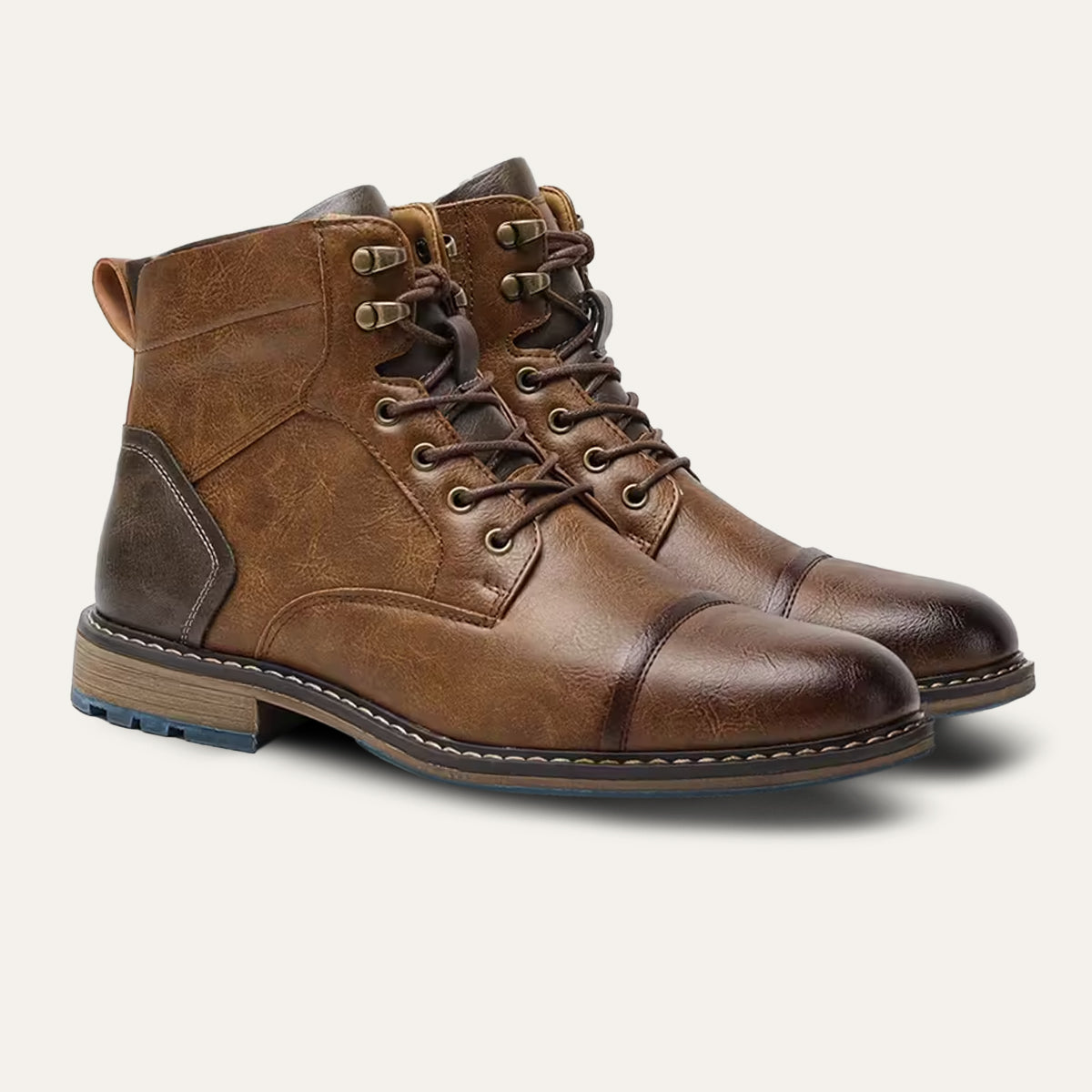 The Manchester Men's Vintage Leather Ankle Boots