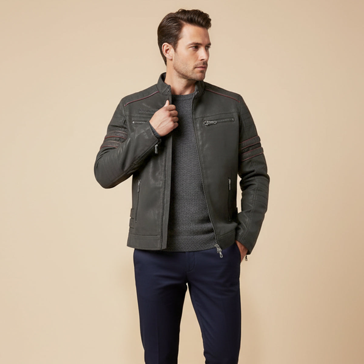 The Torino Leather Jacket For Men