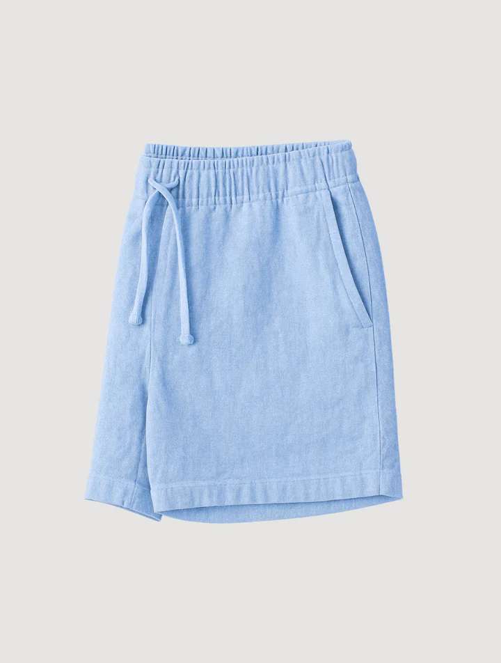 The Lisbon Linen Old Money Blue Shorts for Men