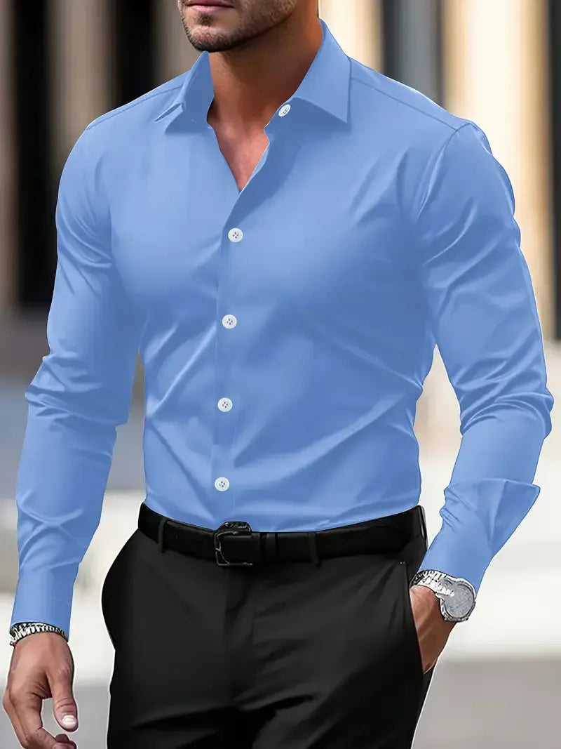 The Kensington Satin Cotton Men’s Formal Shirt