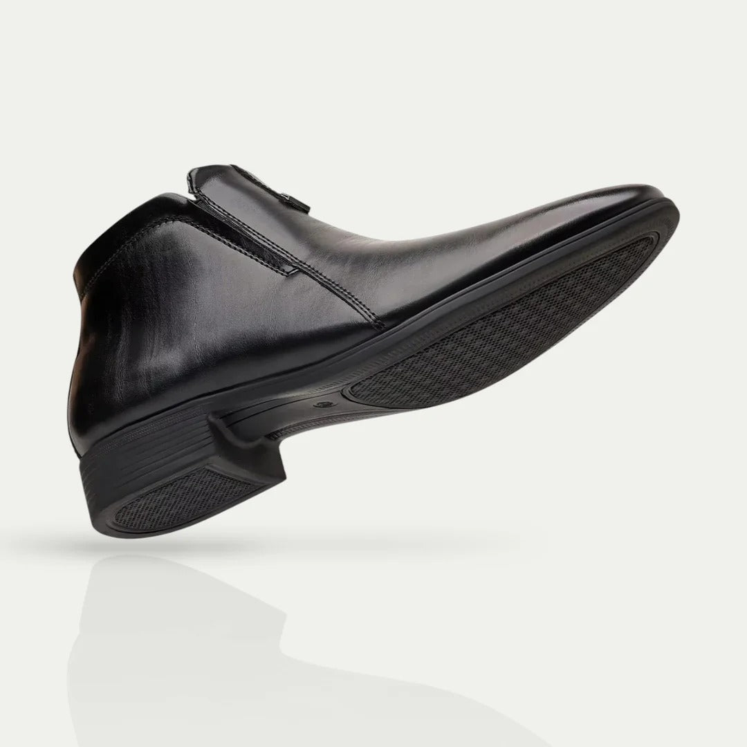 The Oxford Men's Leather Ankle Boots - Vintage Business Dress Shoes