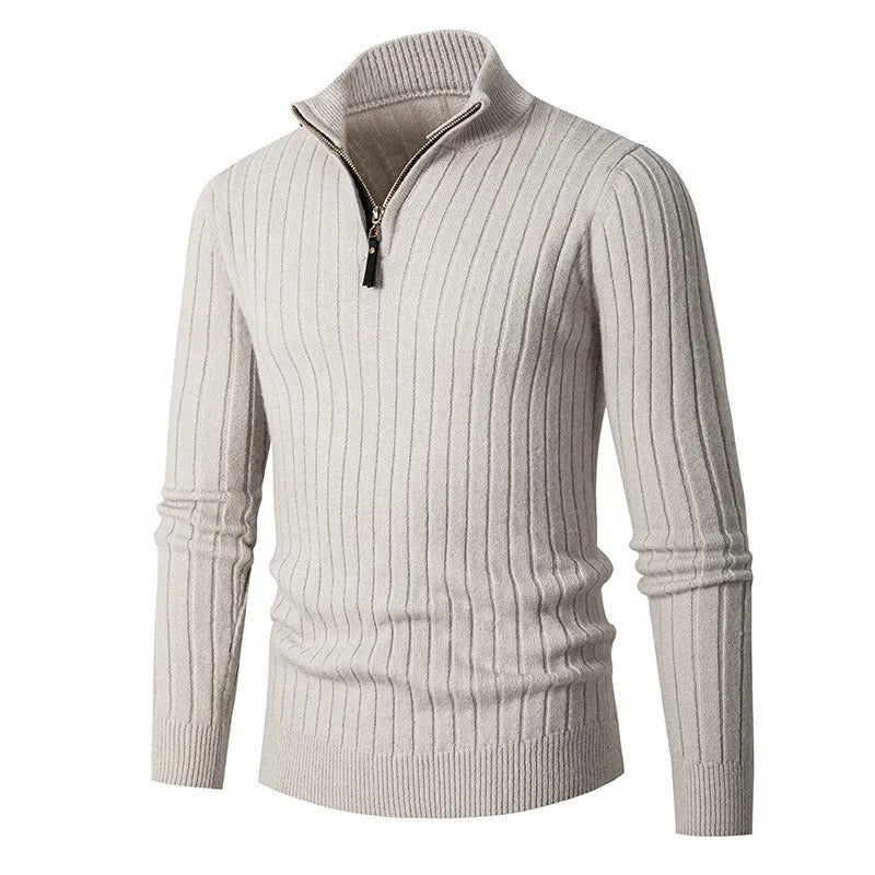 The Oslo Quarter Zip Jumper for Men - Old Money