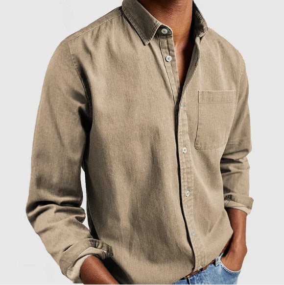 The Boston Casual Denim Shirt for Men