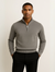 The Old Money Half-Zip Sweater for Men – Navy Blue