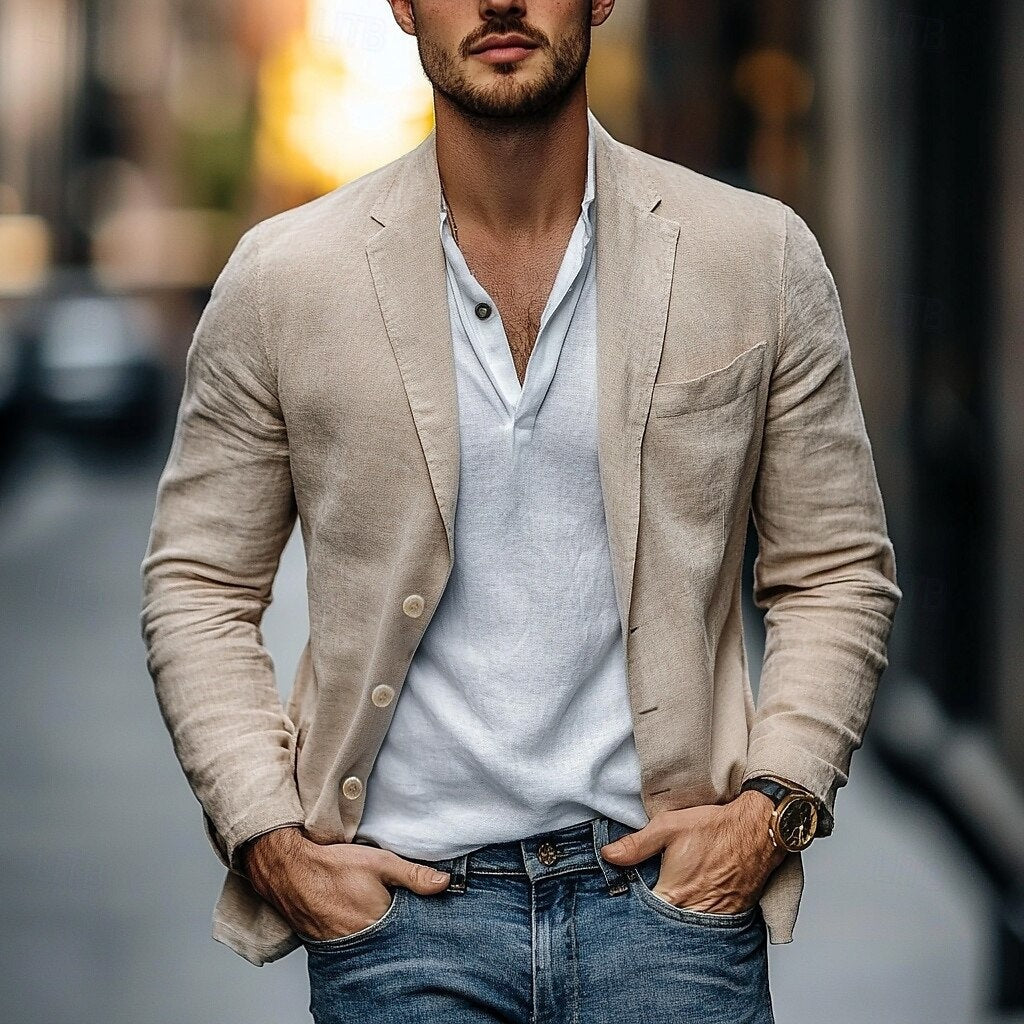 The Riviera Cotton Summer Blazer - Wedding Guest Men - Formal Occasions