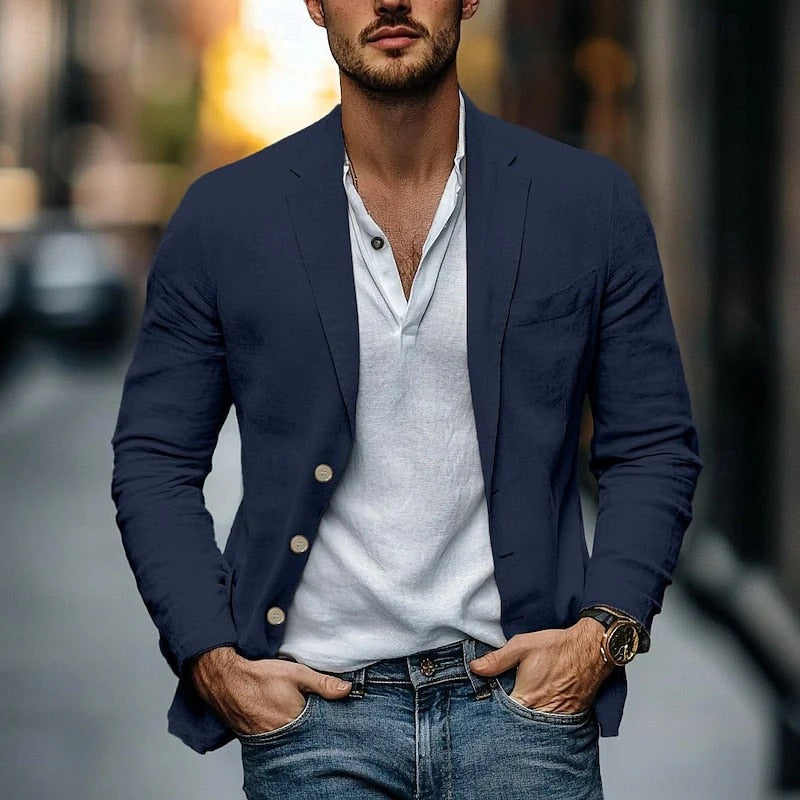 The Riviera Cotton Summer Blazer - Wedding Guest Men - Formal Occasions