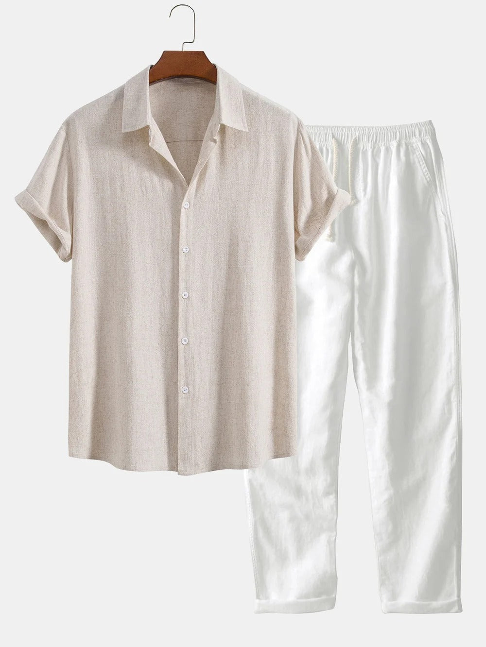 The Amalfi Linen Set – Summer Shirt & Trousers for Men