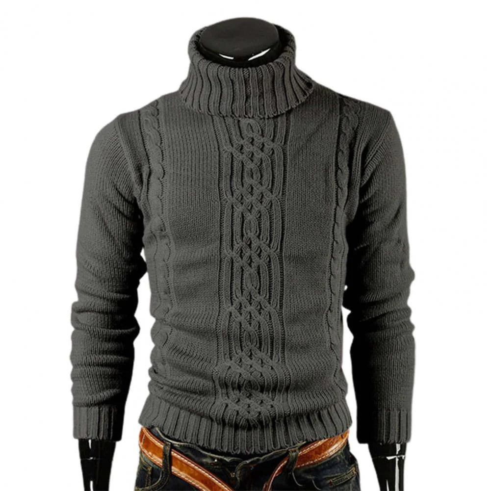 The Courchevel Knitted Turtleneck Jumper for Men - Merino Wool