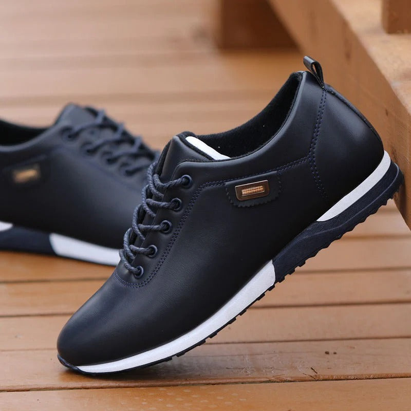 The Bond Street Men’s Orthopedic Shoes Leather Sneakers