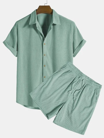 The Corsica Linen Set – Summer Shirt & Trousers for Men