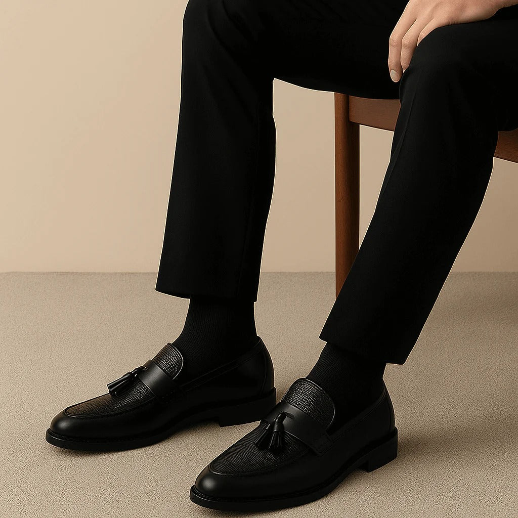 The Carmarthen Men's Formal Leather Tassel Loafers