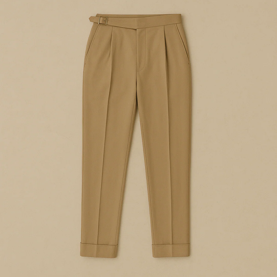 The Monaco Tailored Trousers – Men’s High Waisted Pleated Pants