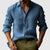 The Zurich Vintage Long Sleeve Linen Shirt for Men