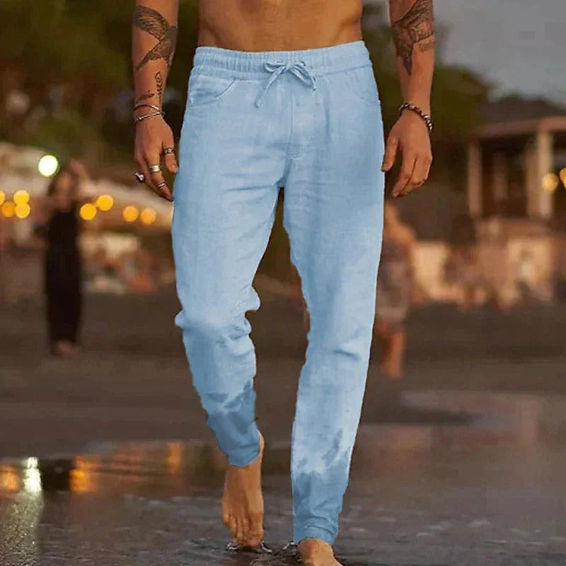 The Palermo Linen Jogger – Lightweight Summer Trousers for Men