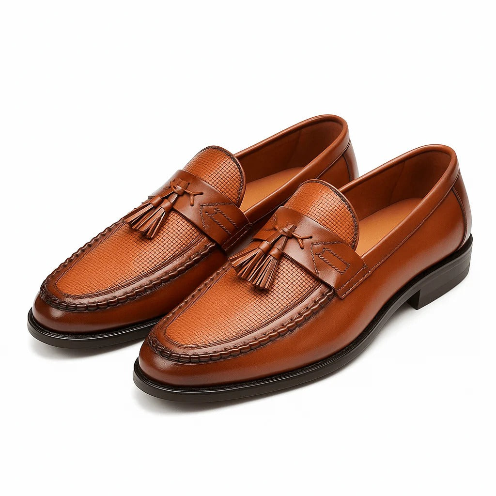 The Carmarthen Men's Formal Leather Tassel Loafers