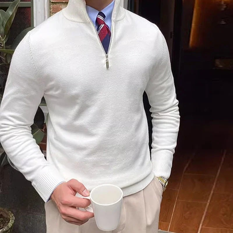 The Bronx Modern Quarter Zip Jumper for Men