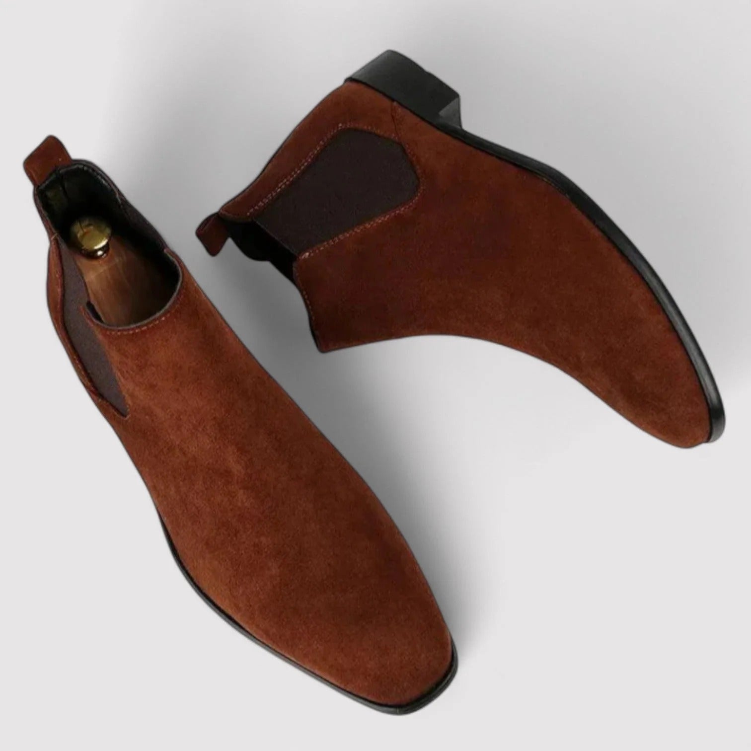 The Vienna Men’s Suede Chelsea Boots - Elegant Slip On Shoes